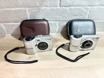 Canon PowerShot A810 + A1300 16.0MP Digital Cameras Bundle X2 Faulty Zoom • $24.87