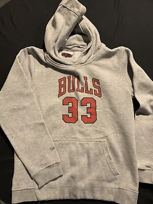 Chicago Bulls Hoodie 33 Pippen Gray XL Mitchell & Ness • $32