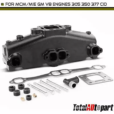 Marine Exhaust Manifold With Gasket For MCM/MIE GM V8 305 350 377 Cid  5.0L 5.7L • $204.79