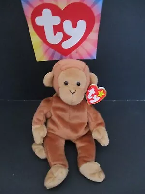 TY BEANIE BABY~BONGO💖~The Monkey~Bday~AUG 17 1995~MWMT✨SHIPS FREE • $8.89