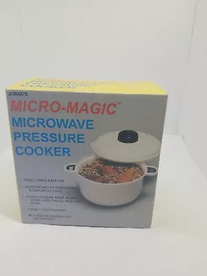 JOBAR'S MICRO-MAGIC Microwave Pressure Cooker Vintage In Original Box • $9.60