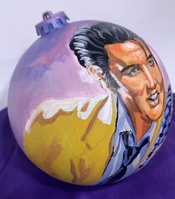 Elvis Original Painting Ornament Hand Painted One Of A Kind Original • $88
