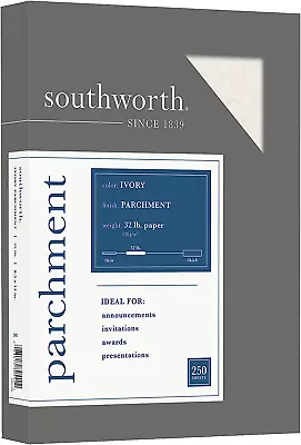 Southworth J988C Parchment Specialty Paper 32 Lb 8.5 X 11 Ivory • $45.99