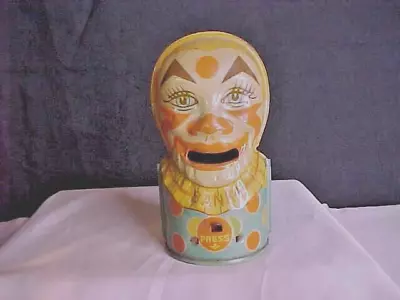 J. Chein Tin Clown Bank Works Missing Plug • $29.99