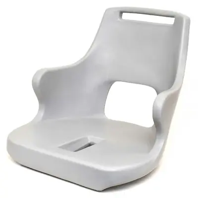 Wise Boat Pilot Chair W/ Armrests Shell 8WD015-1-717 | Gray Plastic • $123.75