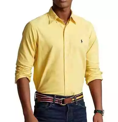 Polo Ralph Lauren Oxford Shirt Custom Fit Shirt Men's - Yellow • $64.50