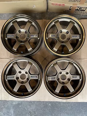 Rays Wheel Te37 15 X 8 Offset +27 5x114.3 BR 4Pcs.Volk Racing Super Rare Iten • $4600