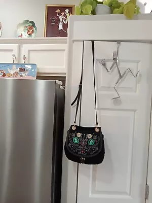 Ugg Juliette Black Emboidered Crossbody Bag. Perfect! • $79