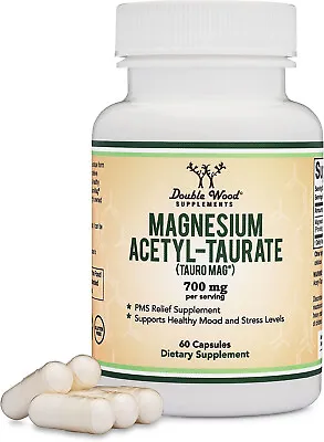 PMS Relief Magnesium Supplement (Magnesium Acetyl-Taurate (TauroMag)) Novel And  • £30