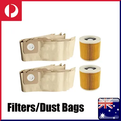 For Karcher WD3 MV3 WD3200 WD3300 A2204 SE4001 Vacuum Dust Bags + HEPA Filters • $18.59