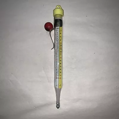 Vintage Acu-rite Glass Candy Jelly Deep Frying Thermometer • $9.50