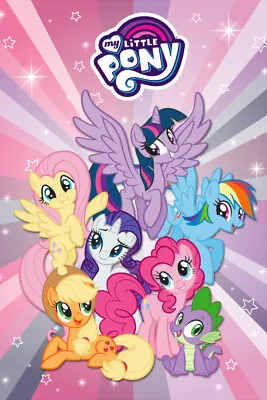 My Little Pony Classic Group 24x36 Poster Iconic Gift Children Kids Classic Fun! • $17.99