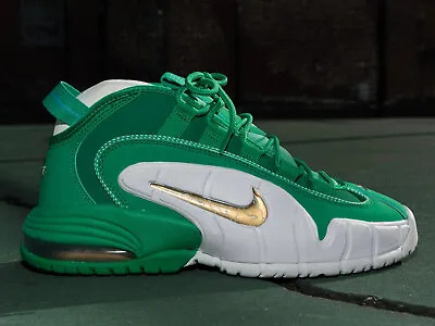 NIKE AIR MAX PENNY 1 MEN'S BASKETBALL SHOES Mid Stadium Green Gold FQ8827 324 • $127.99