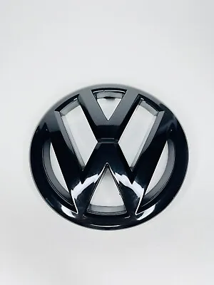 $27.99 • Buy VW Emblem For Jetta Sedan 2011-14 Volkswagen Front Grille Gloss Black Badge Logo