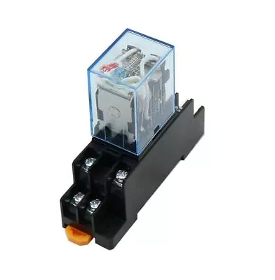 Coil General Purpose Micro Mini Relay With Socket Base 8P 12V 24VDC 110V 220V AC • $9.74