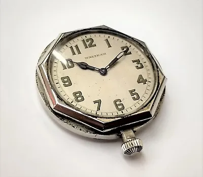 £162.67 • Buy Vintage Waltham Manual Wind Travel / Car Clock Watch As Is 