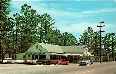 Postcard GA Elmos Restaurant Kingsland Cars Awnings • $6.65