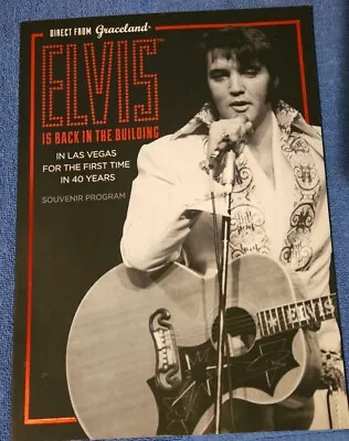 Elvis Is Back In The Building Souvenir Program Direct From Graceland • $9.99