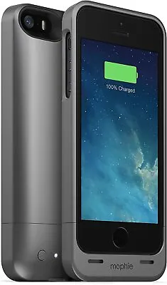 Mophie Juice Pack Helium Battery Case For IPhone 5 - Metallic Black • $25.99