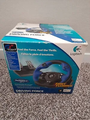 Logitech Driving Force Steering Wheel Playstation 2 PS2 Untested - Please Read • $80