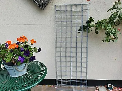 Metal Garden Trellis Mesh Panels 115cm X 45cm  3  X 3  Holes (3mm Wire) • £75