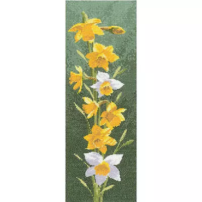 Heritage Crafts Cross Stitch Kit - Daffodil Flower Panel • £29