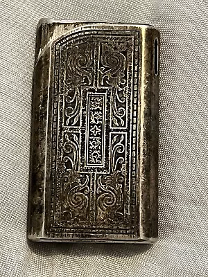 Vintage Flamex Cordoba Silver Tone Gothic Lighter Made In Japan • $29.95