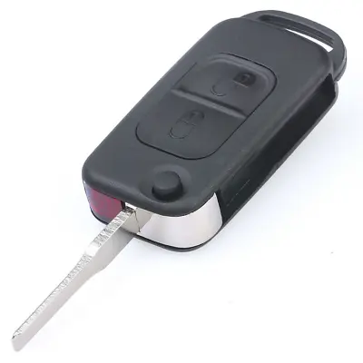 New Uncut HU64 Folding Remote Car Key Shell Case Fob 2 Button For Mercedes-Benz • $11.99
