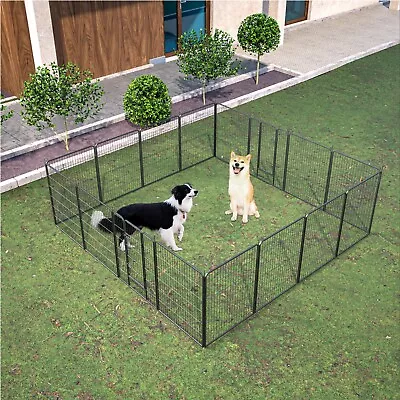 40 Dog Playpen Crate 8/16/24 Panel Fence Pet Play Pen Exercise Puppy Kennel Cage • $335.99