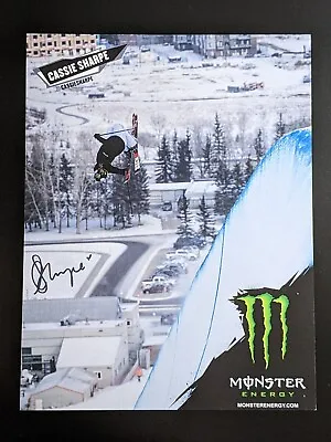 Monster Energy Poster Cassie Sharpe AUTOGRAPHED • $10.84