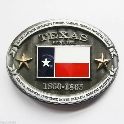 Texas TX State Flag Western Metal Belt Buckle • $10.95