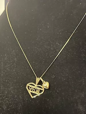 14k Gold Michael Anthony Special Heart Pendant Necklace  • $80