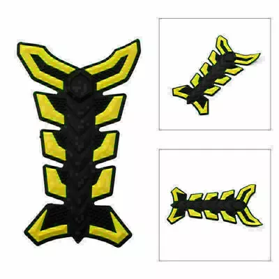 Gas Fuel Oil Tank Pad Fish Bone 3D Decal Sticker Protector Universal Motorcycle • $7.82