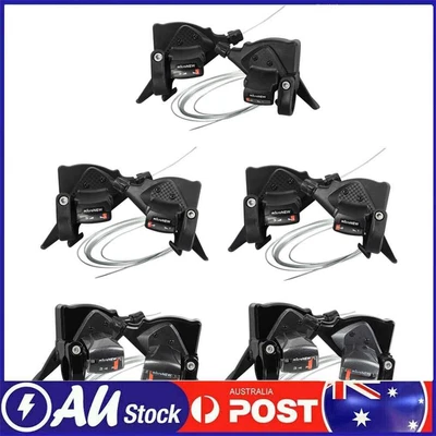 MicroNEW Mountain Bike Shifter 3 X 7/8/9/10/11 Speed MTB Bicycle Gear Lever Set • $21.10