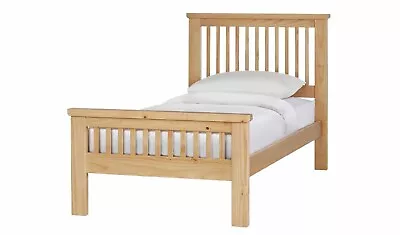 Aubrey Single Wooden Bed Frame - Oak Stain • £170.99