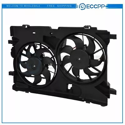 Electric Radiator Condenser Cooling Fan Assembly For 2010 2011 2012 Lincoln MKZ • $111.99