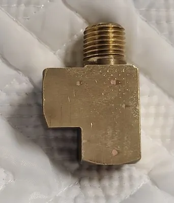 Solid Brass Tee (street) 1/4 Inch NPT Male Two 1/4 Female NPT • $3.50