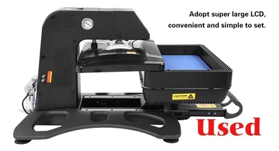 $552 • Buy USED 3D Pneumatic Vacuum Sublimation Heat Press Machine 110V Transfer 9.8*15 In