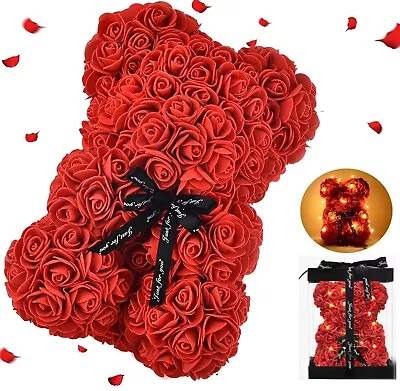 Forever Gift Rose 40cm Teddy Bear For Her Valentine's Day & Birthday Gift Box Uk • £6.99