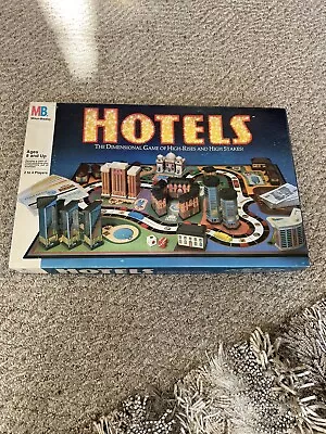 1987 Milton Bradley MB HOTELS Real Estate Board Game 99.9% Complete • $79.99