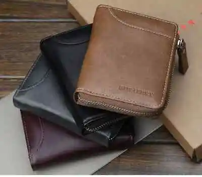 Baellerry Mens Wallet With Zipper - Card Photo ID Window & Coin Zip • £8.99