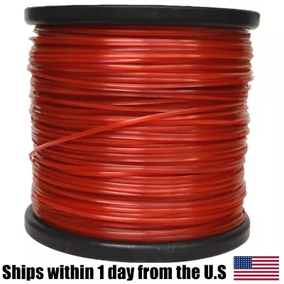 5lb .095 Square Red Commercial Trimmer Line Spool Roll Fits Echo Stihl Redmax • $38.99