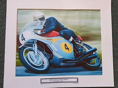 Mike Hailwood Honda 500/4 A4 Size Painting Print.  • £5