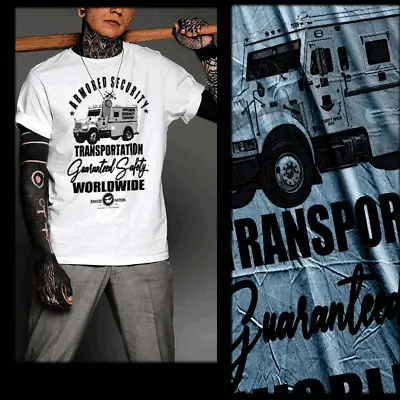 Gangster T-shirt Money Truck Urban Hip Hop Hustle Mafia Mob Thug White Tee  • $19.99