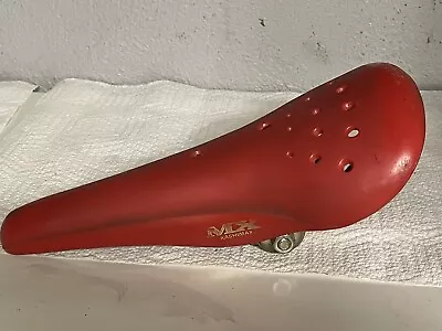 Kashimax MX Old School Bmx Racing Bike Plastic Vintage Bicycle Seat Red Japan • $49