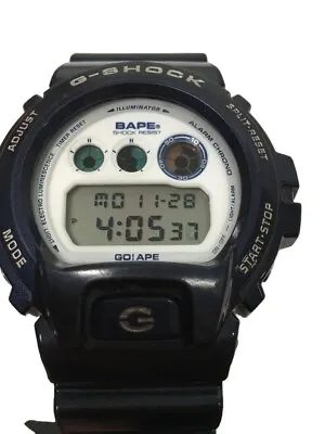 Casio G-Shock A Bathing Ape DW6900FS Digital Men's Wrist Watch Without Box Used • $169.90