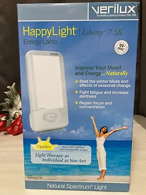 Verilux HappyLight Liberty 7500 Energy Therapy Lamp Natural Spectrum Light • $19.95