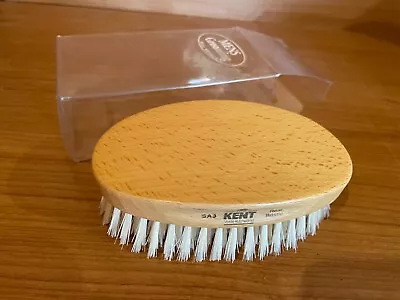 Bnib Kent Sa3 Men’s Grooming Real Bristle Hair Brush Oval Military Style Barbers • £5.99
