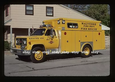 Malverne NY 1983 GMC Swab Rescue Fire Apparatus Slide • $5