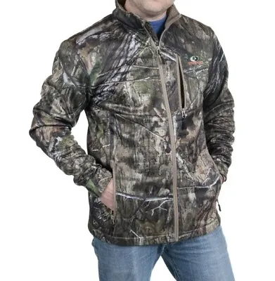 Mens Mossy Oak Break-Up Techshell Deer/Turkey Hunting Jacket Sz XL (46/48) • $39.99